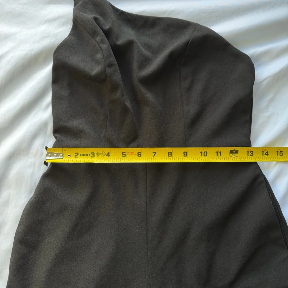 Crystal Sky Black One-Shoulder Jumpsuit - Picture 9 of 11